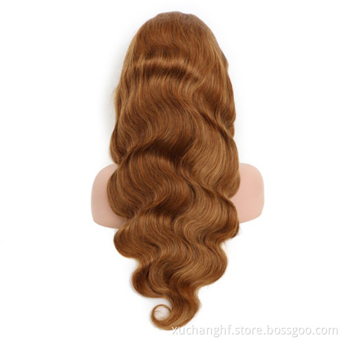 fast shipping 180 density 30 inch body wave peruvian hair wig body wave 100% hd frontal human hair wigs
